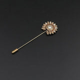 Golden Anchor Flower Brooch Breastpin Pin Men's Broche Mymaebell.com 13