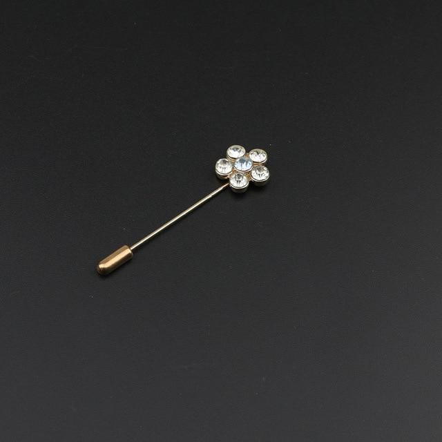 Golden Anchor Flower Brooch Breastpin Pin Men's Broche Mymaebell.com 8