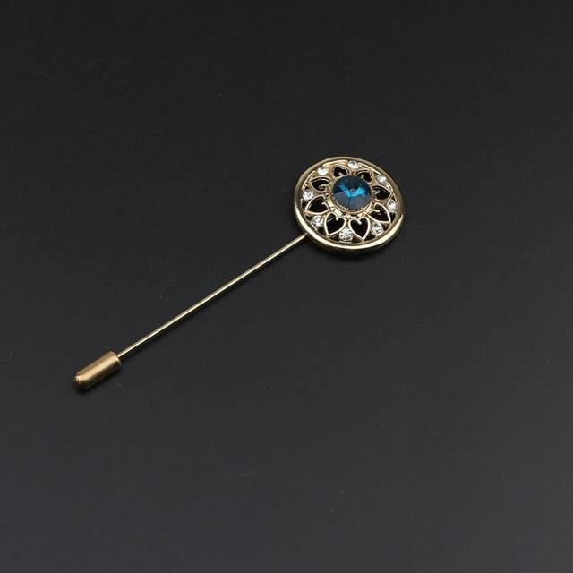 Golden Anchor Flower Brooch Breastpin Pin Men's Broche Mymaebell.com 14