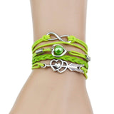 Infinity Silver Color Heart Charm Mymaebell.com