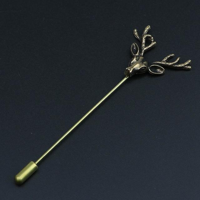 Leaf Rabbit Deer Pin Suit Shawl Lapel Pins Broche Mymaebell.com 3