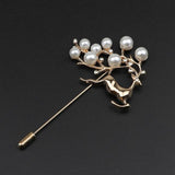 Leaf Rabbit Deer Pin Suit Shawl Lapel Pins Broche Mymaebell.com 18