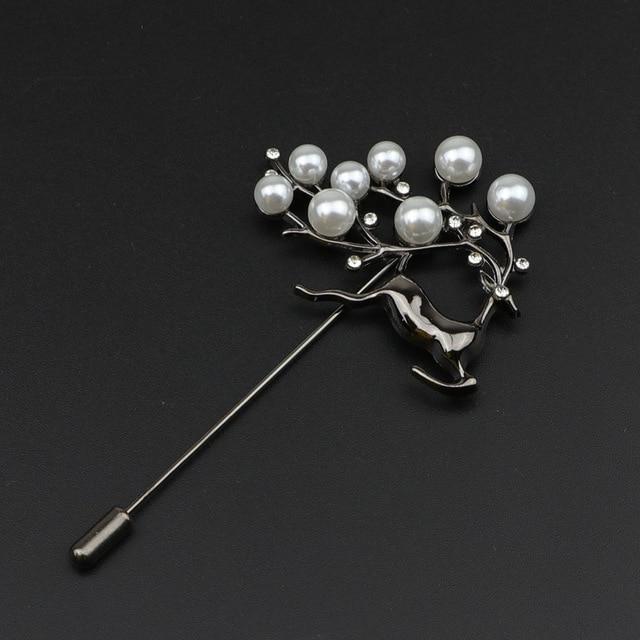 Leaf Rabbit Deer Pin Suit Shawl Lapel Pins Broche Mymaebell.com 19