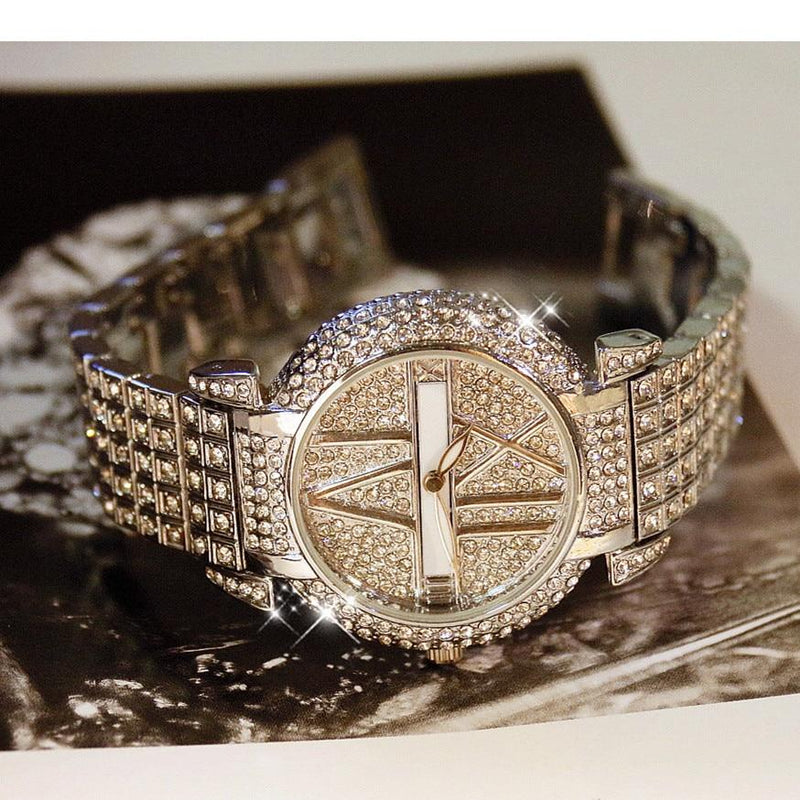 Luxury Diamond Women Watch watch Mymaebell.com Silvery