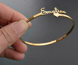 Personalized Gold Custom Bangles Mymaebell.com