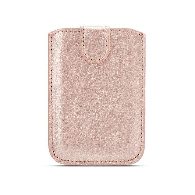 Leather Phone Wallet card holder iphone case Mymaebell.com Rose Gold