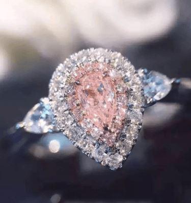 Pink Diamond rings Mymaebell.com
