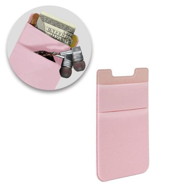Pocket Cell Phone Card Wallet iphone case Mymaebell.com Pink