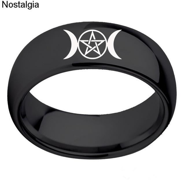Goddess Moon Ring Mymaebell.com 6 Style 1 Black