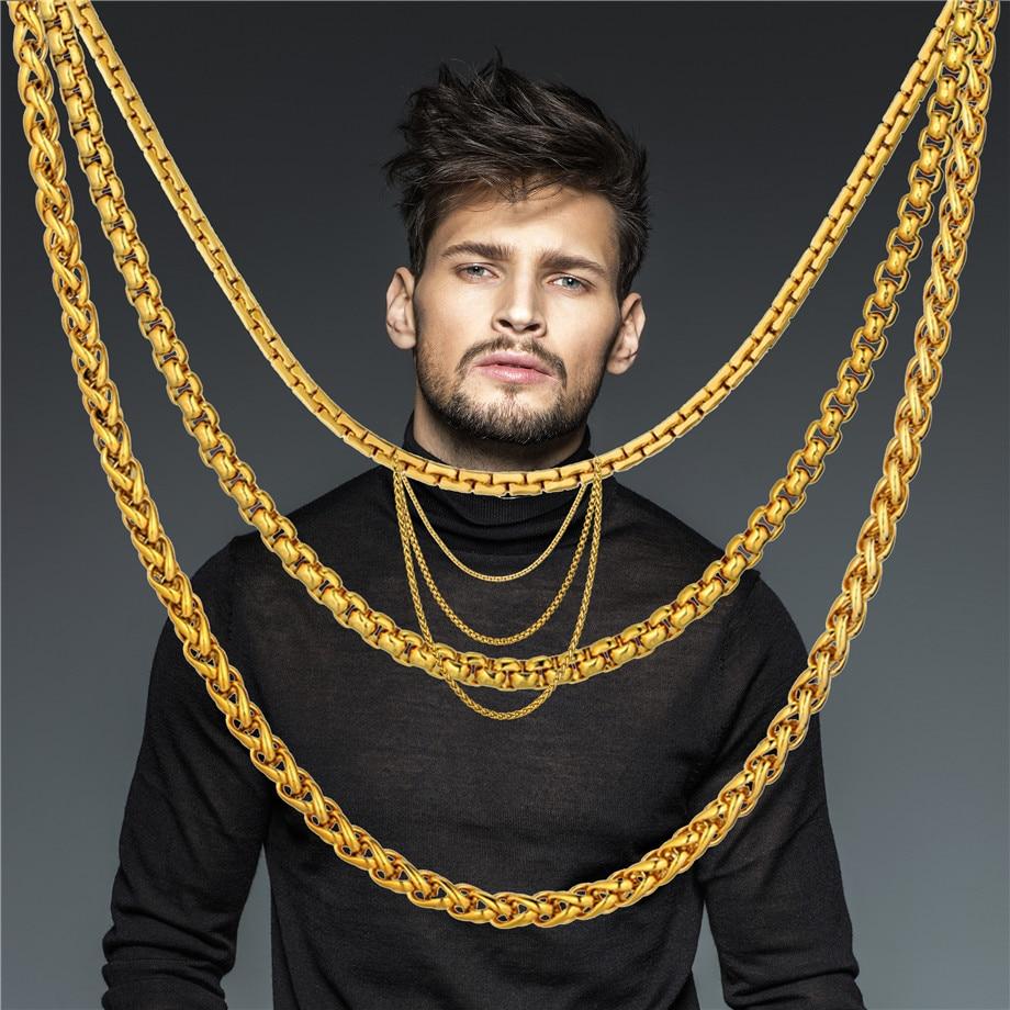 Stainless Steel Gold Chains For Men and Women Mymaebell.com