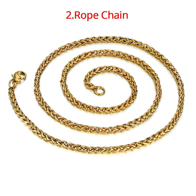 Stainless Steel Gold Chains For Men and Women Mymaebell.com