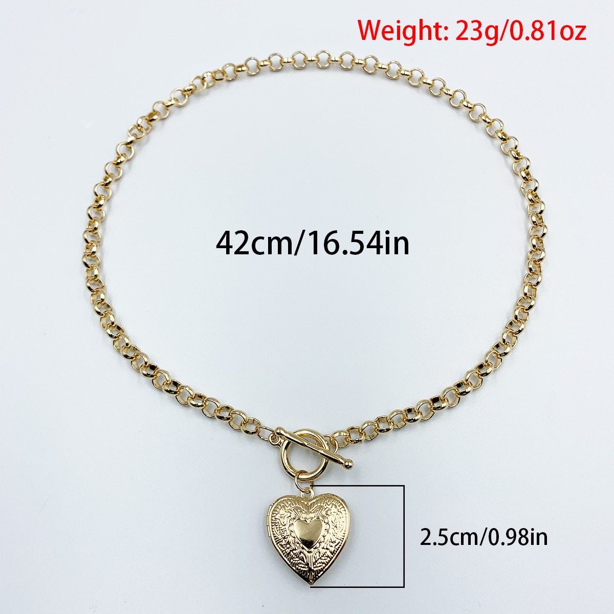 Punk Gold Silver Heart Pendant Mymaebell.com