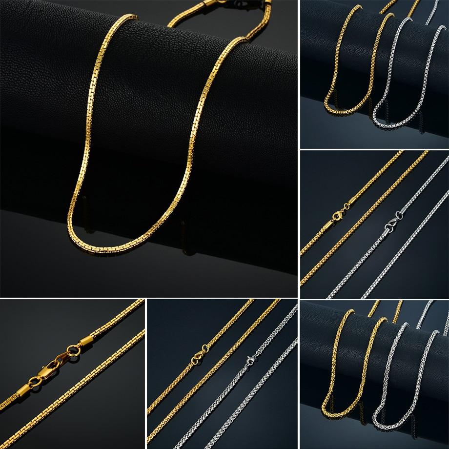 Stainless Steel Gold Chains For Men and Women Mymaebell.com