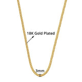 Stainless Steel Gold Chains For Men and Women Mymaebell.com 287 Gold Color 46cm