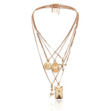 Layered Rose Cross Pendant Mymaebell.com