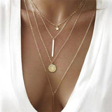 Charm Layers Cross Necklaces Mymaebell.com N803