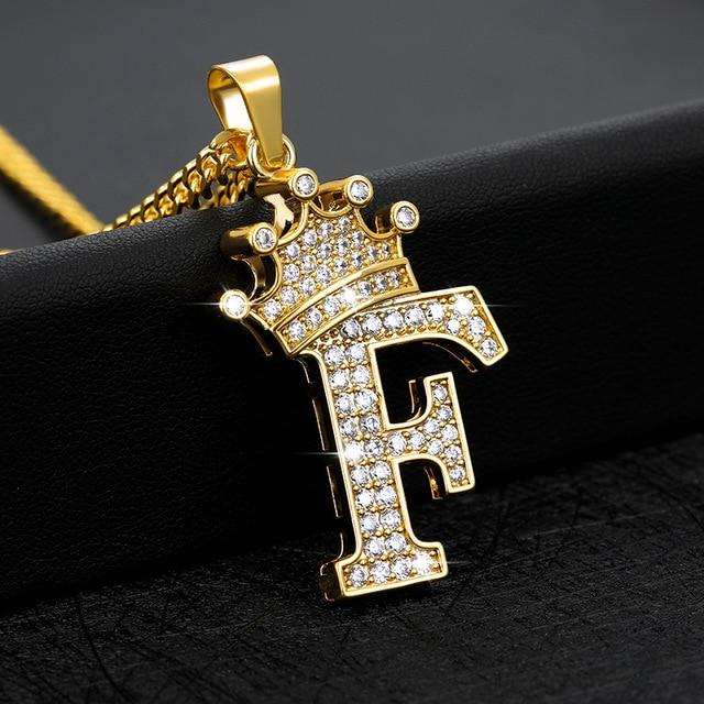 Zircon Alphabet Pendant Mymaebell.com F China