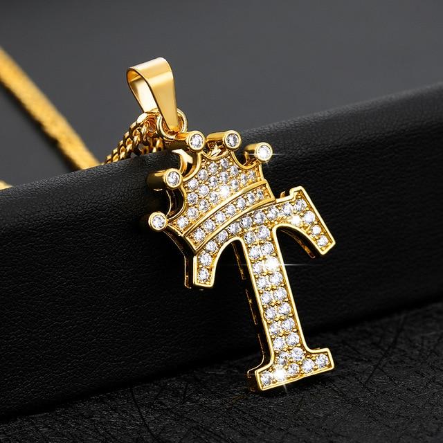 Zircon Alphabet Pendant Mymaebell.com T China