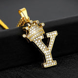 Zircon Alphabet Pendant Mymaebell.com Y China