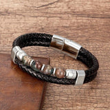 Natural Stone Beads Mymaebell.com Silver-Moss Agate 23cm