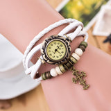 Cross Leather Bracelet | Buy Now Mymaebell.com White