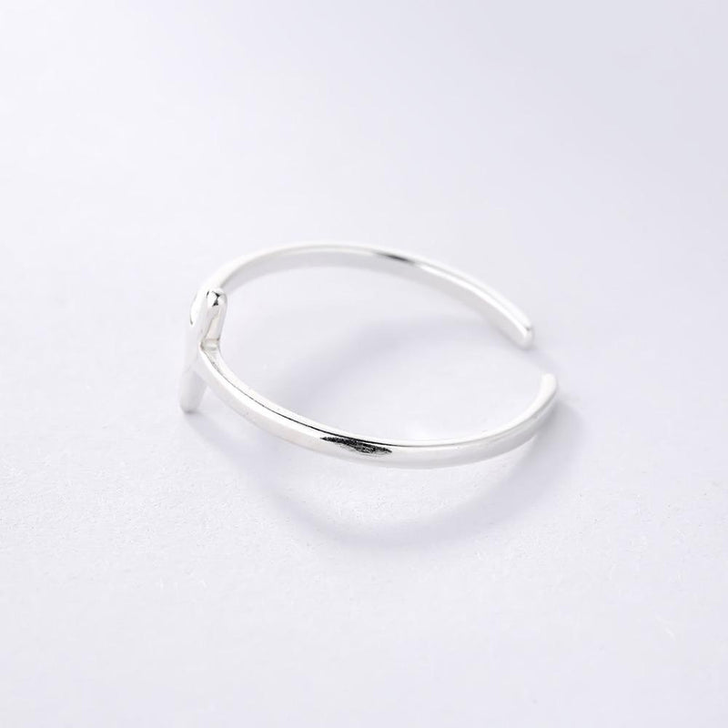 Silver Cross Ring Mymaebell.com