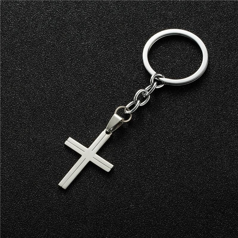 Simple Cross Keychain Mymaebell.com