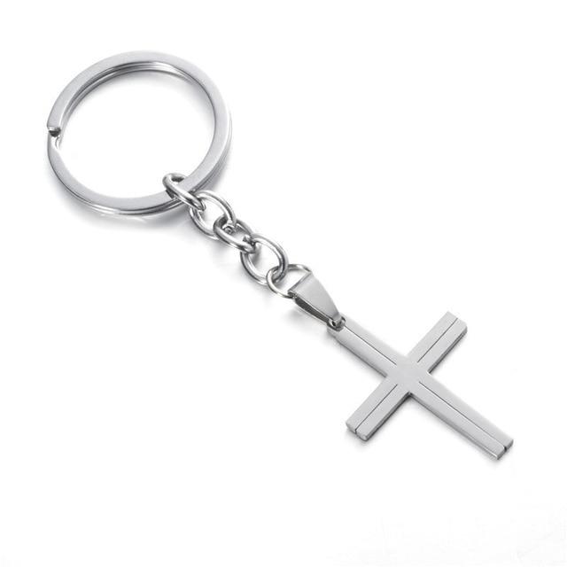 Simple Cross Keychain Mymaebell.com