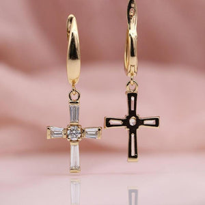 Fashion Cross Earrings Mymaebell.com