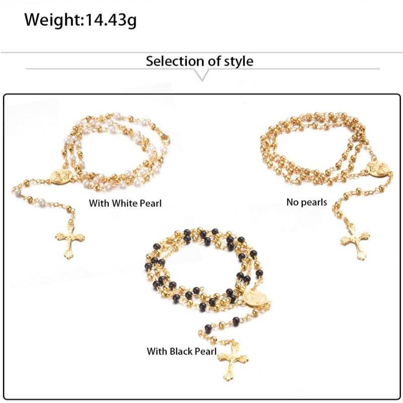 Rosary Necklace Mymaebell.com