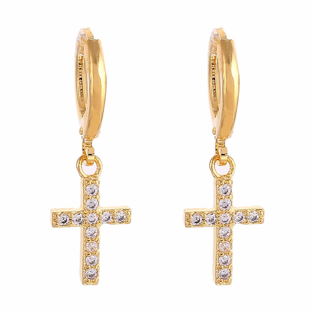 Small Cross Earrings Mymaebell.com