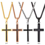 Unique Inlayed Cross Necklace Mymaebell.com