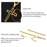 Unique Inlayed Cross Necklace Mymaebell.com