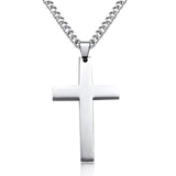 Plated Cross Necklace Mymaebell.com Silver
