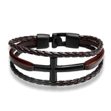 New Fashion Leather Bracelet Mymaebell.com Brown Black