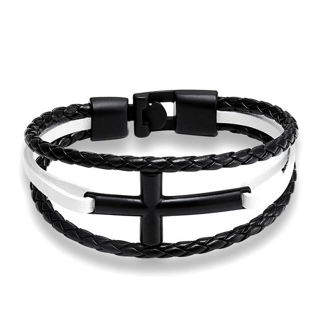 New Fashion Leather Bracelet Mymaebell.com White Black