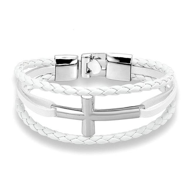 New Fashion Leather Bracelet Mymaebell.com White