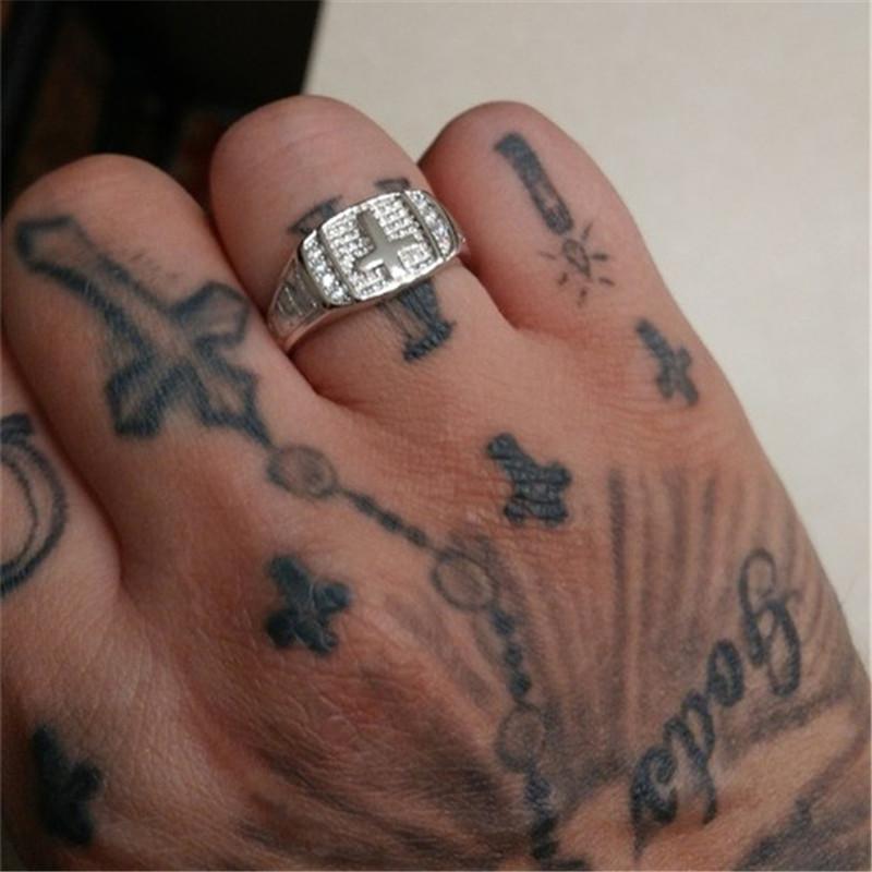 Silver Cross Shape Ring Mymaebell.com