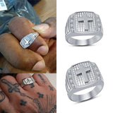 Silver Cross Shape Ring Mymaebell.com