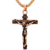 Crucifix Necklace Mymaebell.com Rose Gold Color