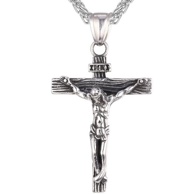 Crucifix Necklace Mymaebell.com Stainless steel