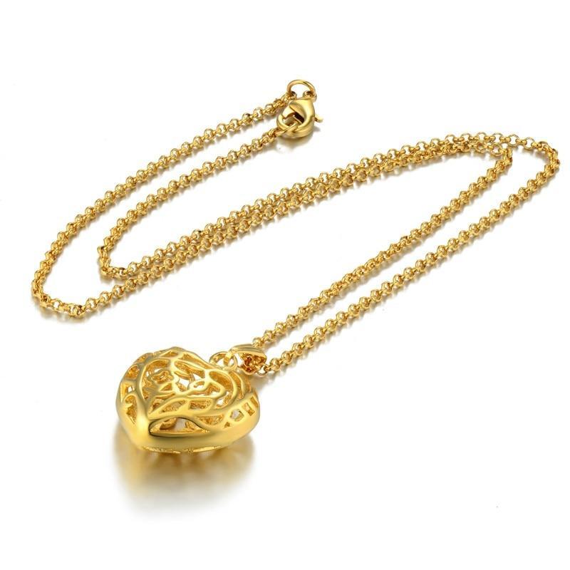 Hollow Heart Necklaces Mymaebell.com