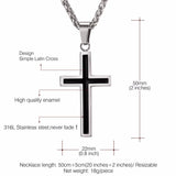 Unique Inlayed Cross Necklace Mymaebell.com