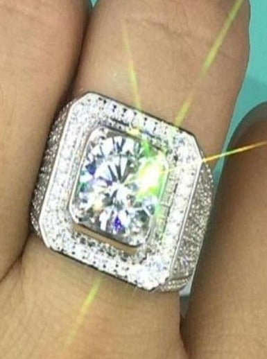 Silver Crystal Bague Mymaebell.com