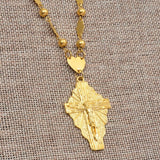 Micronesia Chuuk Marshall Cross - Special offer - 60cm chain Mymaebell.com