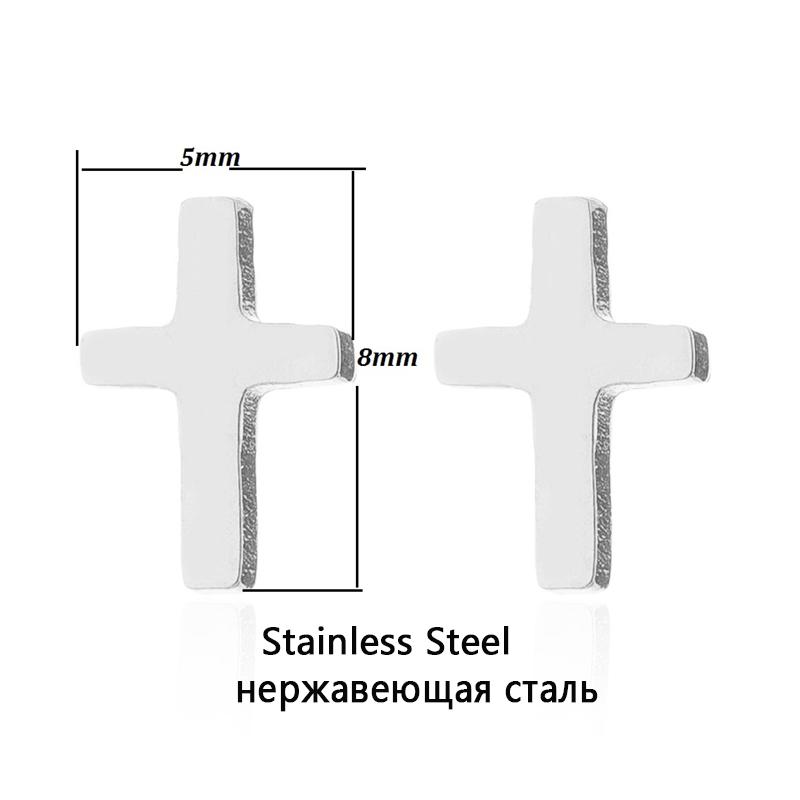 Romantic Mine Cross Stud Earrings Mymaebell.com