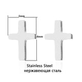 Romantic Mine Cross Stud Earrings Mymaebell.com