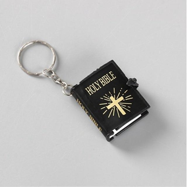 Cute Holy Bible Keychain Mymaebell.com Black