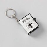 Cute Holy Bible Keychain Mymaebell.com Silver