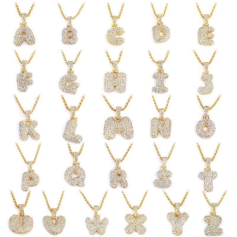 Bubble Letters - Christian Hip Hop Necklaces Mymaebell.com